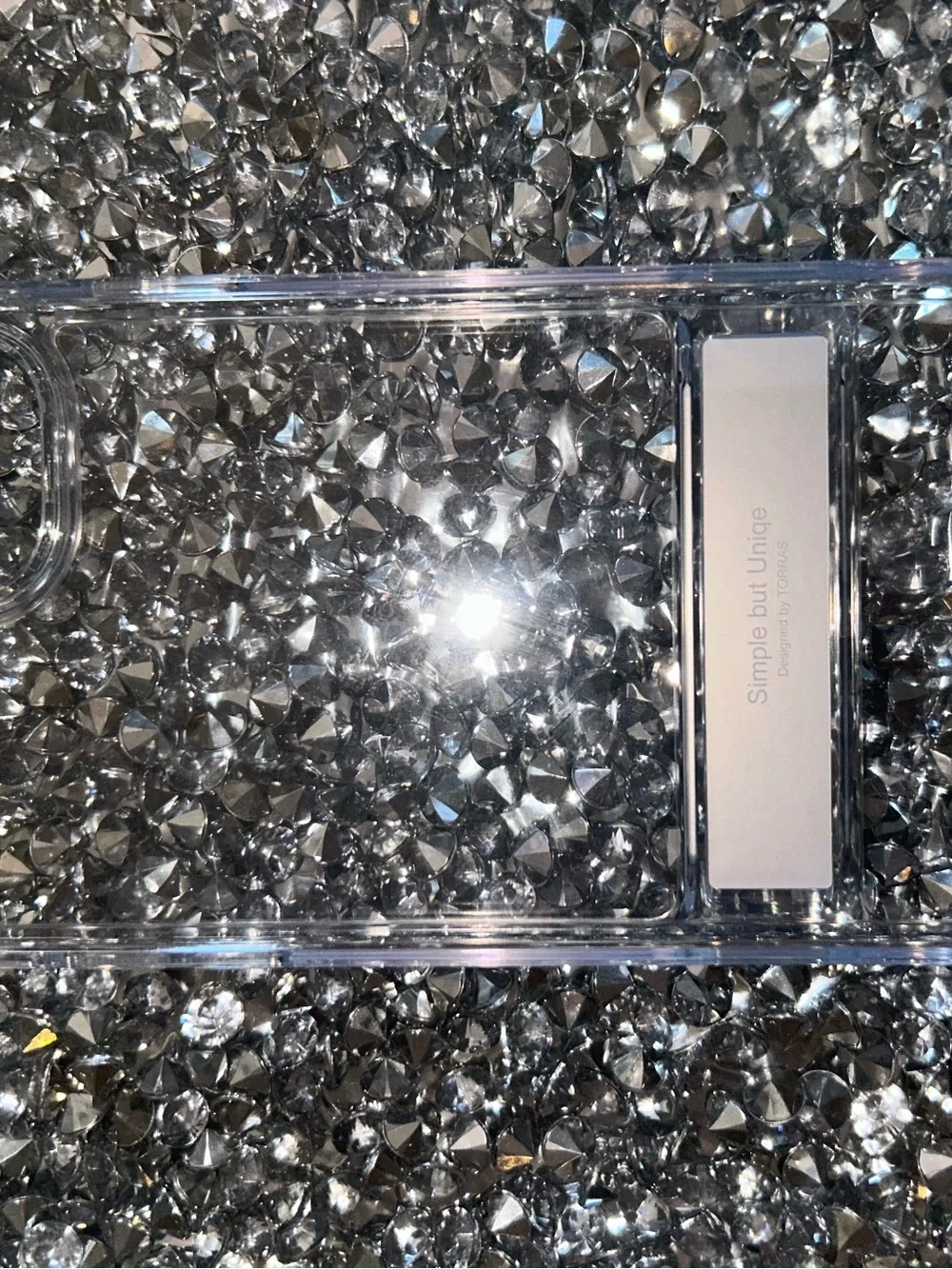 Clear Transparent Phone Case with Silver Kickstand